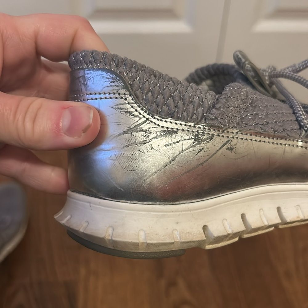 Cole Haan Zerogrand Gray and Silver Sneakers Size 8 - Picture 7 of 10
